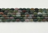 CAA5471 15.5 inches 8*12mm faceted rice agate beads