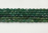 CAA5474 15.5 inches 8*12mm faceted rice agate beads