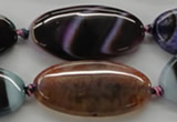 CAA553 15.5 inches 20*40mm oval dyed madagascar agate beads