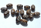 CAA5717 8*12mm drum tibetan agate dzi beads wholesale