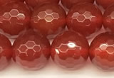 CAA5741 15 inches 8mm faceted round red agate beads