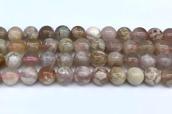 CAA5818 15 inches 12mm round sakura agate beads