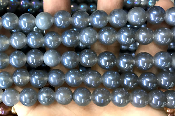 CAA5830 15 inches 10mm round AB-color agate beads