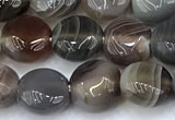 CAA5890 15 inches 8mm coin botswana agate gemstone beads