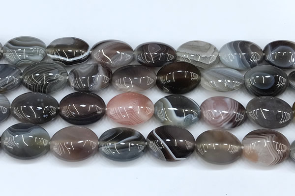 CAA5893 15 inches 12*16mm oval botswana agate gemstone beads