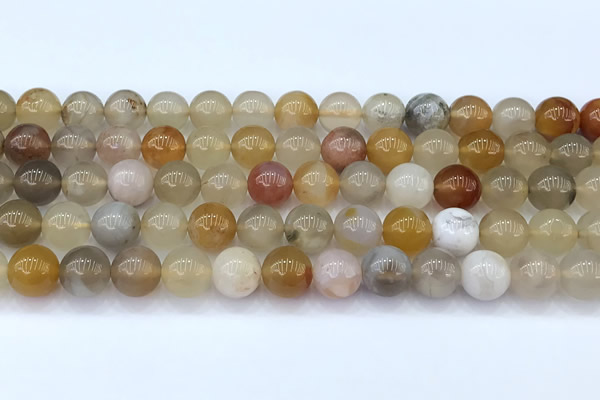 CAA5908 15 inches 10mm round colorful agate gemstone beads