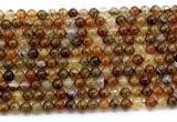 CAA6110 15.5 inches 4mm round dragon vein agate gemstone beads