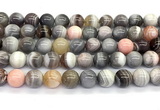 CAA6133 15 inches 10mm round Botswana agate beads wholesale