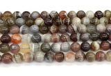 CAA6139 15 inches 8mm round Botswana agate beads wholesale