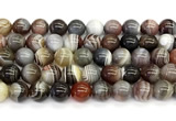 CAA6141 15 inches 12mm round Botswana agate beads wholesale