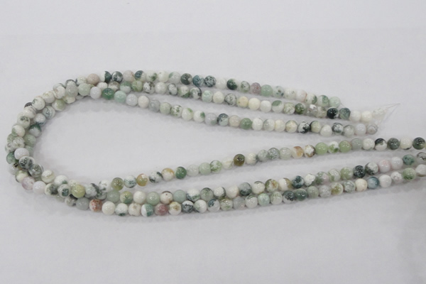 CAA700 15.5 inches 6mm round tree agate gemstone beads wholesale