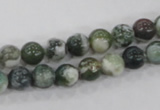 CAA701 15.5 inches 8mm round tree agate gemstone beads wholesale