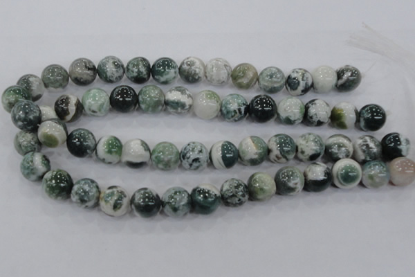 CAA704 15.5 inches 14mm round tree agate gemstone beads wholesale