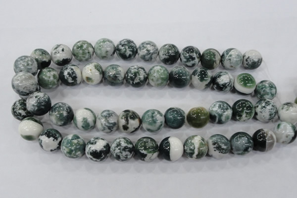 CAA705 15.5 inches 16mm round tree agate gemstone beads wholesale