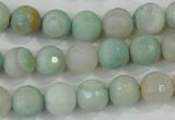 CAA715 15.5 inches 10mm faceted round fire crackle agate beads