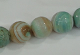 CAA725 15.5 inches 14mm faceted round fire crackle agate beads