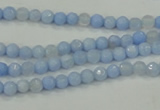 CAA734 15.5 inches 4mm faceted round blue lace agate beads wholesale