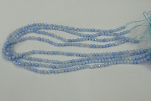 CAA734 15.5 inches 4mm faceted round blue lace agate beads wholesale