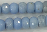 CAA742 15.5 inches 10*14mm faceted rondelle blue lace agate beads