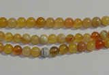 CAA86 15.5 inches 4mm round botswana agate gemstone beads