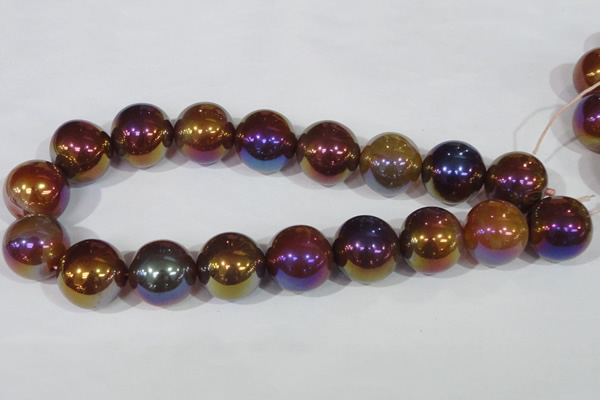 CAA876 15.5 inches 24mm round AB-color red agate beads