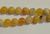 CAA88 15.5 inches 8mm round botswana agate gemstone beads