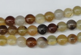 CAA890 15.5 inches 6mm round agate gemstone beads wholesale