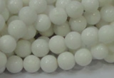 CAA93 15.5 inches 10mm round white agate gemstone beads wholesale