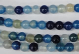 CAA930 15.5 inches 6mm round agate gemstone beads