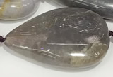 CAB1003 15.5 inches 22*33mm - 23*35mm flat teardrop purple agate beads