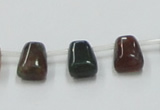 CAB130 15.5 inches 8*12mm trapezoid india agate gemstone beads