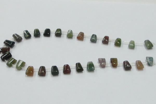 CAB130 15.5 inches 8*12mm trapezoid india agate gemstone beads