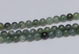 CAB382 15.5 inches 4mm round moss agate gemstone beads wholesale