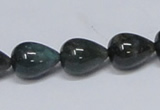 CAB396 15.5 inches 12*16mm teardrop moss agate gemstone beads