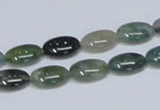 CAB409 15.5 inches 8*12mm oval moss agate gemstone beads wholesale