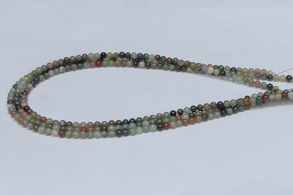 CAB430 15.5 inches 4mm round indian agate gemstone beads wholesale