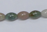 CAB439 15.5 inches 9*12mm rice indian agate gemstone beads wholesale