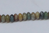 CAB440 15.5 inches 4*8mm rondelle indian agate gemstone beads