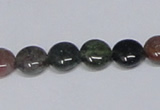 CAB449 15.5 inches 10mm flat round indian agate gemstone beads