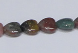 CAB454 15.5 inches 12*12mm heart indian agate gemstone beads