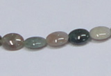 CAB456 15.5 inches 8*10mm oval indian agate gemstone beads wholesale