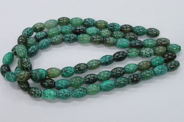 CAB51 15.5 inches 12*16mm egg-shaped peafowl agate gemstone beads