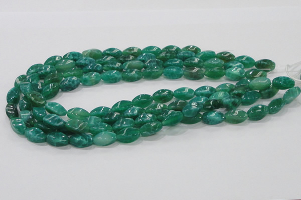 CAB57 15.5 inches 8*16mm twisted peafowl agate gemstone beads