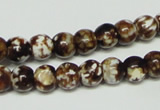 CAB609 15.5 inches 8mm round leopard skin agate beads wholesale