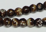 CAB610 15.5 inches 10mm round leopard skin agate beads wholesale