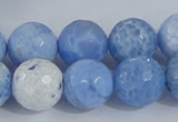 CAB652 15.5 inches 16mm faceted round fire crackle agate beads