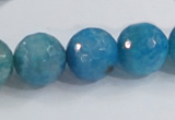 CAB657 15.5 inches 16mm faceted round fire crackle agate beads