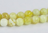 CAB659 15.5 inches 8mm round fire crackle agate beads wholesale