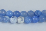 CAB665 15.5 inches 6mm round fire crackle agate beads wholesale