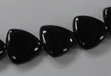 CAB776 15.5 inches 16*16mm triangle black agate gemstone beads